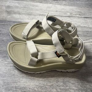 Teva Neutral Platform Sandals in Light Taupe